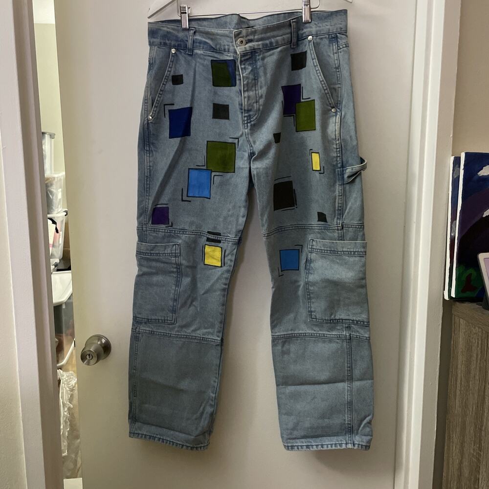 The Ragged Priest Patchwork Blue Jeans